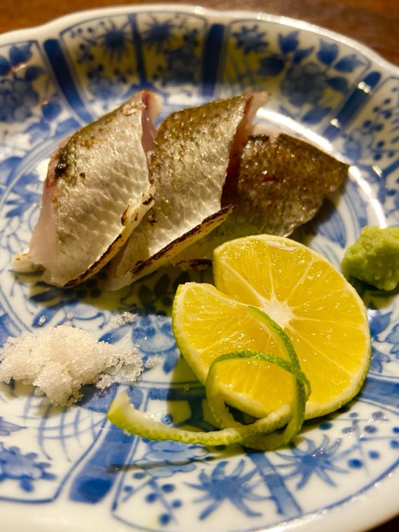 本日の鮮魚・炙り